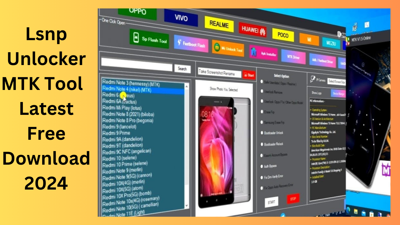 Lsnp Unlocker MTK Tool V1.5 Latest Free Download 2024