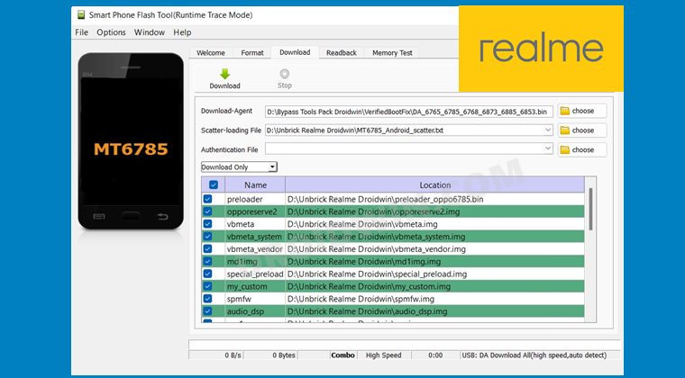 Realme Flash Tool